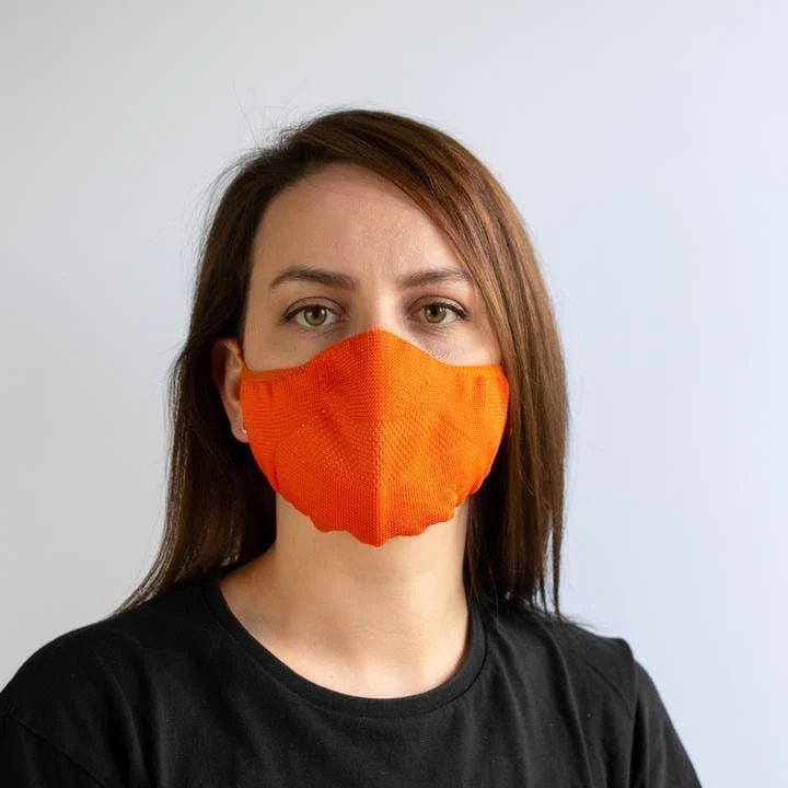 Face Mask Orange COVID Masks Notjustclothing NOTJUST.