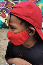 Face Mask: Red (kids) - notjust
