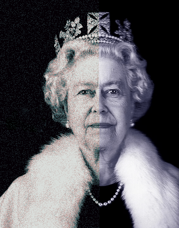 HRH Queen Elizabeth II Commemorative Knitted Blanket - notjust