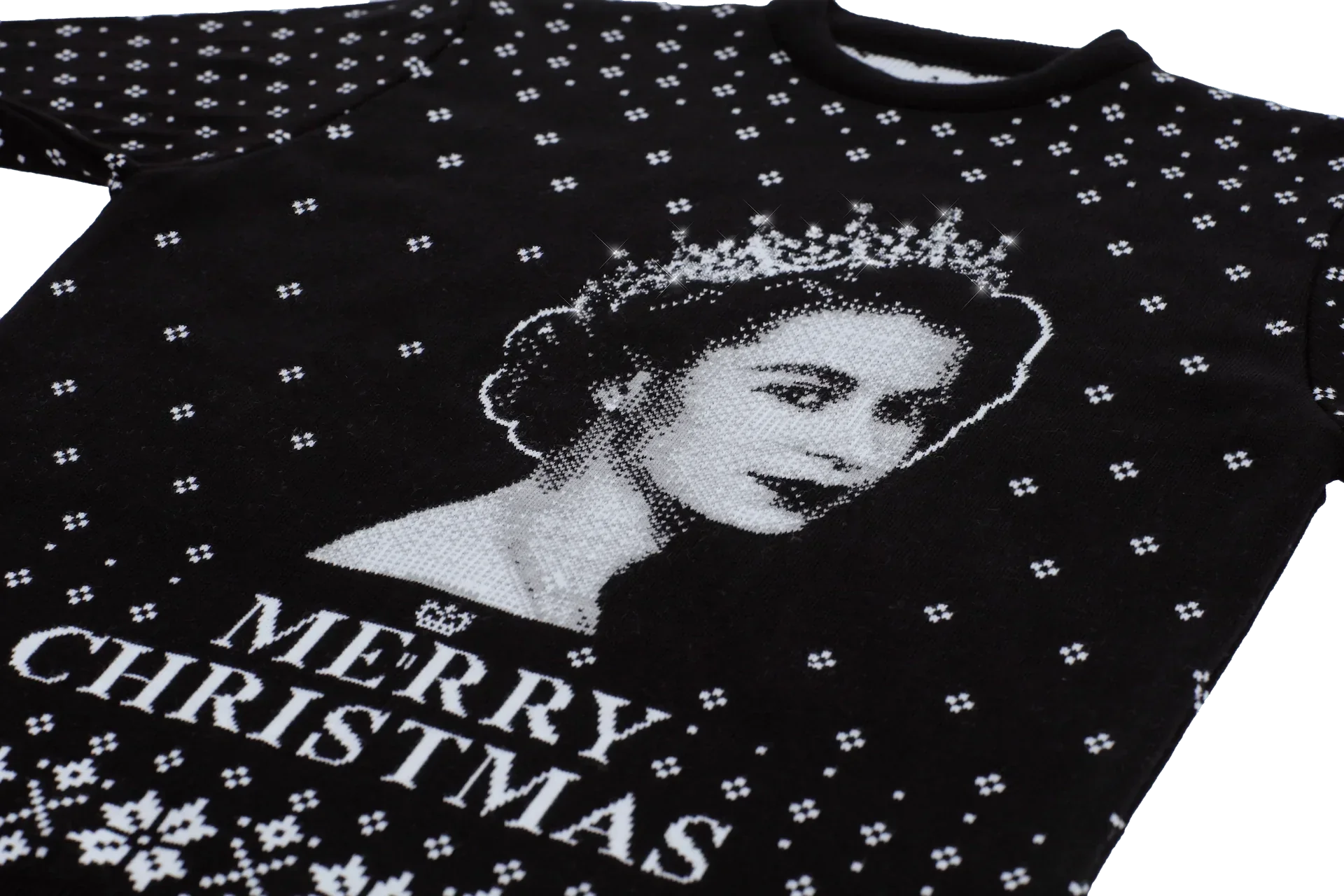 The Queen Christmas Jumper - Knitted in Britain - notjust